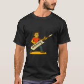 Energetic man playing keytar T-Shirt (Vorderseite)