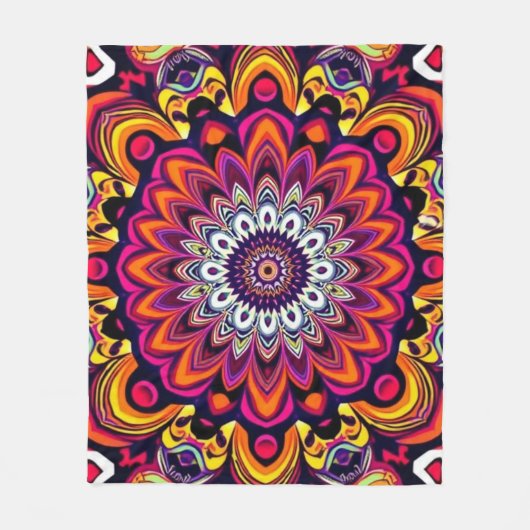 Energetic Mandala Fleecedecke (Vorderseite)