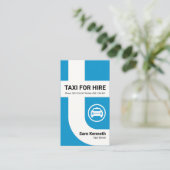 Energetic Stylish Alphabet-T Taxifahrer Visitenkarte (Stehend Vorderseite)