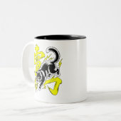    Energetic Thunder Cat Mugs Zweifarbige Tasse (Vorderseite Links)