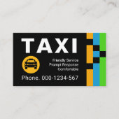 Energetic Transport Routes Taxi Drive Visitenkarte (Vorderseite)