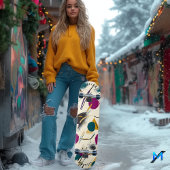 Energetische Abstrakte Formen Skateboard Deck