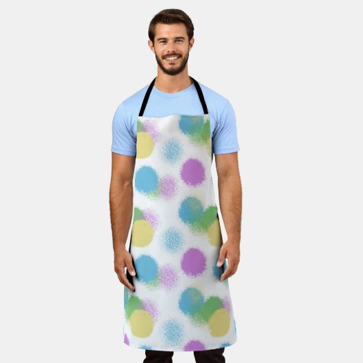 Energetische Candy Color Abstrakte Schürze (Getragen)