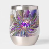 Energetische, farbenfrohe Abstrakte Fraktal Kunst (Rückseite)