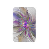 Energetische, farbenfrohe Abstrakte Fraktal Kunst Badematte (Vorderseite Vertikal)