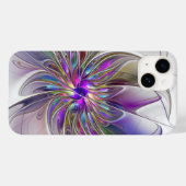 Energetische, farbenfrohe Abstrakte Fraktal Kunst Case-Mate iPhone Hülle (Rückseite (Horizontal))