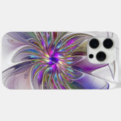 Energetische, farbenfrohe Abstrakte Fraktal Kunst Case-Mate iPhone Hülle (Rückseite (Horizontal))