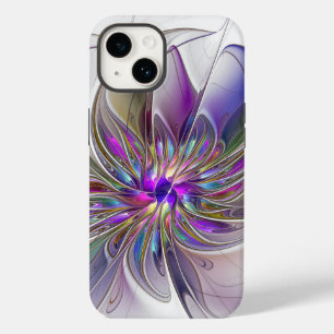 Energetische, farbenfrohe Abstrakte Fraktal Kunst  Case-Mate iPhone 14 Hülle