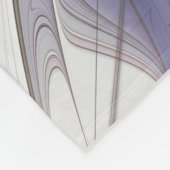 Energetische, farbenfrohe Abstrakte Fraktal Kunst Fleecedecke (Ecke)