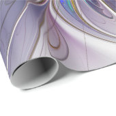 Energetische, farbenfrohe Abstrakte Fraktal Kunst  Geschenkpapier (Rolleneckpunkt)