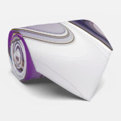 Energetische, farbenfrohe Abstrakte Fraktal Kunst  Krawatte (Gerollt)