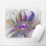 Energetische, farbenfrohe Abstrakte Fraktal Kunst  Mousepad<br><div class="desc">Eine bunte,  kraftvolle Fantasie-Blume,  ein einzigartiges Fraktal Art.</div>