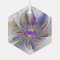 Energetische, farbenfrohe Abstrakte Fraktal Kunst 