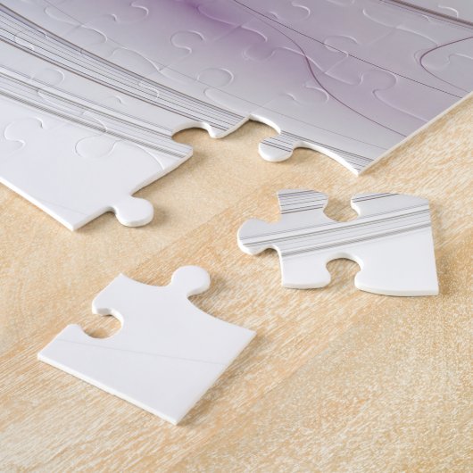 Energetische, farbenfrohe Abstrakte Fraktal Kunst Puzzle (Seite)