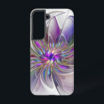 Energetische, farbenfrohe Abstrakte Fraktal Kunst  Samsung Galaxy Hülle<br><div class="desc">Eine bunte,  kraftvolle Fantasy-Blume,  eine einzigartige Blumenkunst - Design für Ihre Samsung Galaxy S22 Gehäuse und vieles mehr.</div>