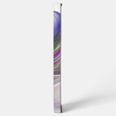 Energetische, farbenfrohe Abstrakte Fraktal Kunst  Samsung Galaxy Hülle (Linke Seite)
