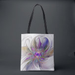 Energetische, farbenfrohe Abstrakte Fraktal Kunst  Tasche<br><div class="desc">Eine bunte,  kraftvolle Fantasy-Blume,  einzigartiges Blumenmuseum Art.Design für Ihre Schultertasche und mehr.</div>