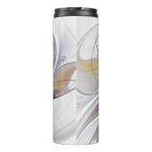 Energetische, farbenfrohe Abstrakte Fraktal Kunst  Thermosbecher (Rückseite)