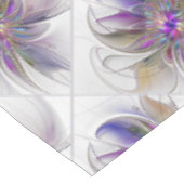 Energetische, farbenfrohe Abstrakte Fraktal Kunst  Tischdecke (Schrägansicht)