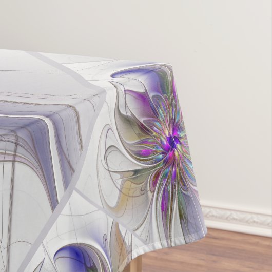 Energetische, farbenfrohe Abstrakte Fraktal Kunst  Tischdecke (Beispiel)