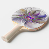 Energetische, farbenfrohe Abstrakte Fraktal Kunst  Tischtennis Schläger (Vorderseite)