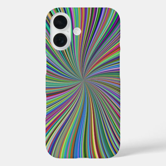 Energetische farbenfrohe Ribbon Sunburst Case-Mate iPhone Hülle (Rückseite)