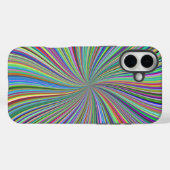 Energetische farbenfrohe Ribbon Sunburst Case-Mate iPhone Hülle (Rückseite (Horizontal))