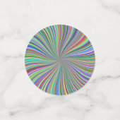 Energetische farbenfrohe Ribbon Sunburst Konfetti (Klein Vorderseite)