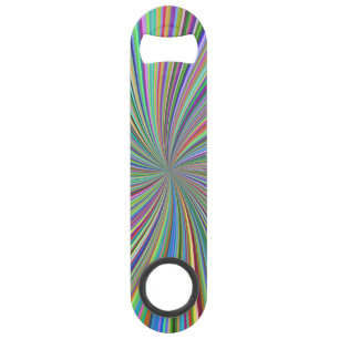 Energetische farbenfrohe Ribbon Sunburst Speed Flaschenöffner