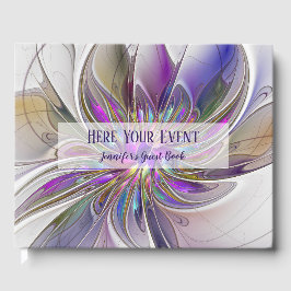 Energetische, farbige Blume des Abstrakten Fraktal Gästebuch