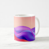 Energetische Gradientenwellen-Tasse - Farbige abst Kaffeetasse (VorderseiteRechts)