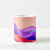Energetische Gradientenwellen-Tasse - Farbige abst Kaffeetasse (Mittel)