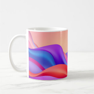Energetische Gradientenwellen-Tasse - Farbige abst Kaffeetasse