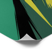 Energetische Grünstreifen Poster (Ecke)