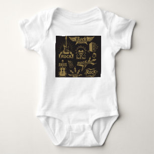 Energetische Rockmusik Baby Strampler