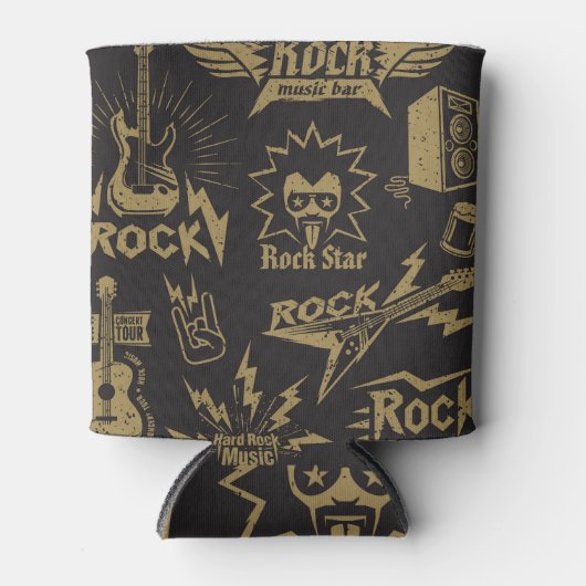 Energetische Rockmusik Dosenkühler (Vorderseite)