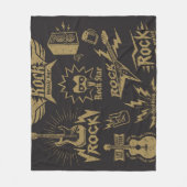Energetische Rockmusik Fleecedecke (Vorderseite)