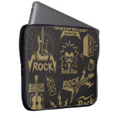 Energetische Rockmusik Laptopschutzhülle (Vorne Rechts)