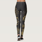 Energetische Rockmusik Leggings (Rückseite)