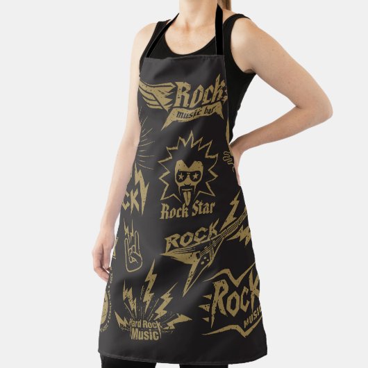 Energetische Rockmusik Schürze (InSitu)