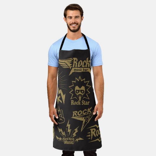 Energetische Rockmusik Schürze (Getragen)