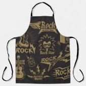 Energetische Rockmusik Schürze (Vorderseite)