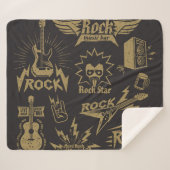 Energetische Rockmusik Sherpadecke (Vorderseite (Horizontal))