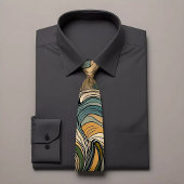 Energetische Wellenmuster-Krawatte Krawatte