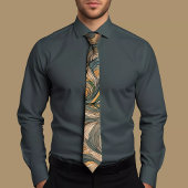 Energetische Wellenmuster-Krawatte Krawatte