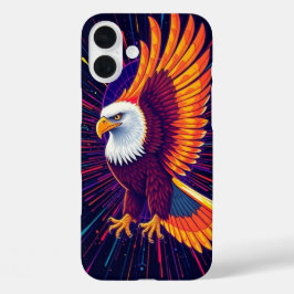 Energetischer Adler in lebhaften Farben - Bold Mob iPhone 16 Plus Hülle