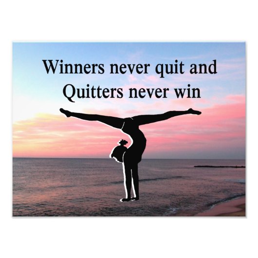 ENERGETISCHES GYMNNAST FOTODRUCK (Vorne)