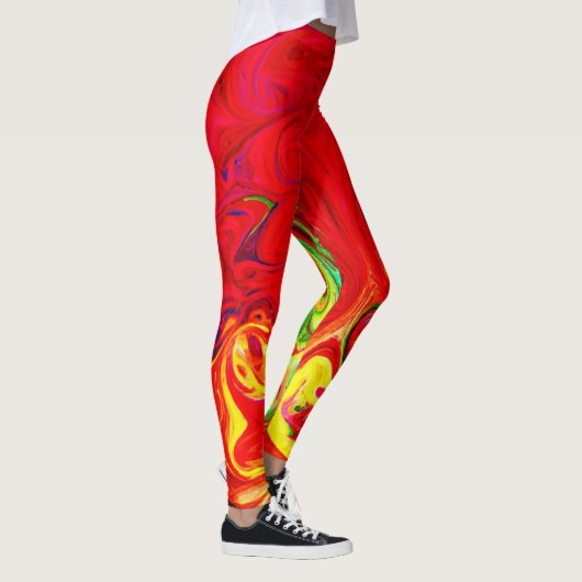 Energetisches Muster für die Farbbruchmuster Leggings (Rechts)