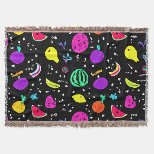 Energetisches Neon Frucht Dance Decke