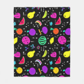Energetisches Neon Frucht Dance Fleecedecke (Vorderseite)